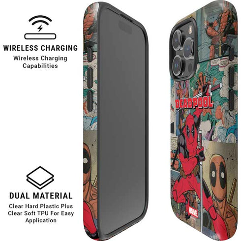 Marvel Deadpool Deadpool Collage iPhone 16 Pro Magsafe Impact Case